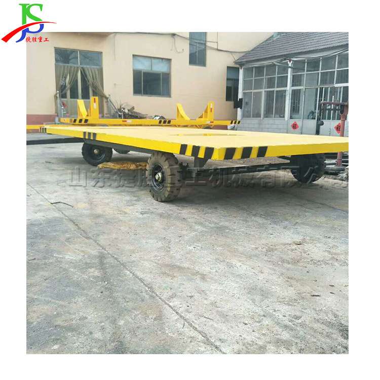 大型重型货物平板拖车 牵引式运输车 港口仓库拖板工具车