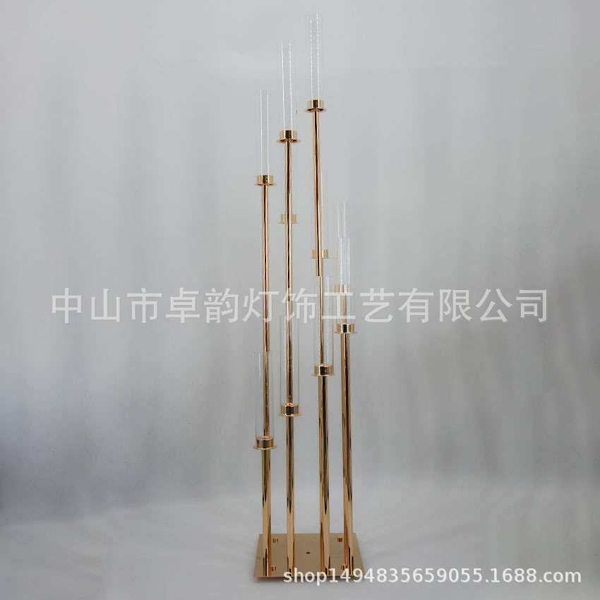 婚庆道具步步高烛台酒店婚礼堂舞台路引浪漫烛光晚餐蜡烛台摆件