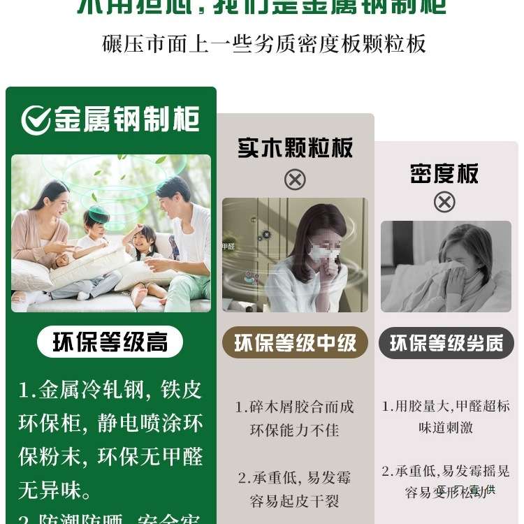 带框格子柜儿童多功能收纳柜卧室房间家用法式奶油风落地书架靠墙