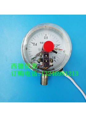 YXC-100BF    0.6MPA/1MPA/1.6MPA/2.5MPA全不锈钢电接点压力表