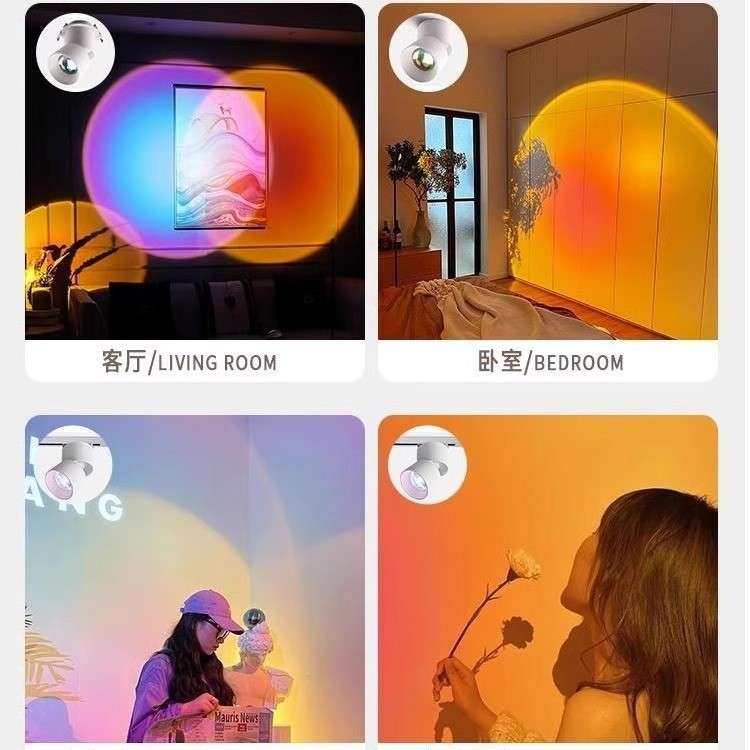 卧室氛围LED筒灯洗墙灯日不落射灯 免打孔明装防眩夕阳灯网红射灯,玩具/童车/益智/积木/模型,遥控车升级件/零配件,淘宝优惠券,粉丝福利购,淘宝优惠卷