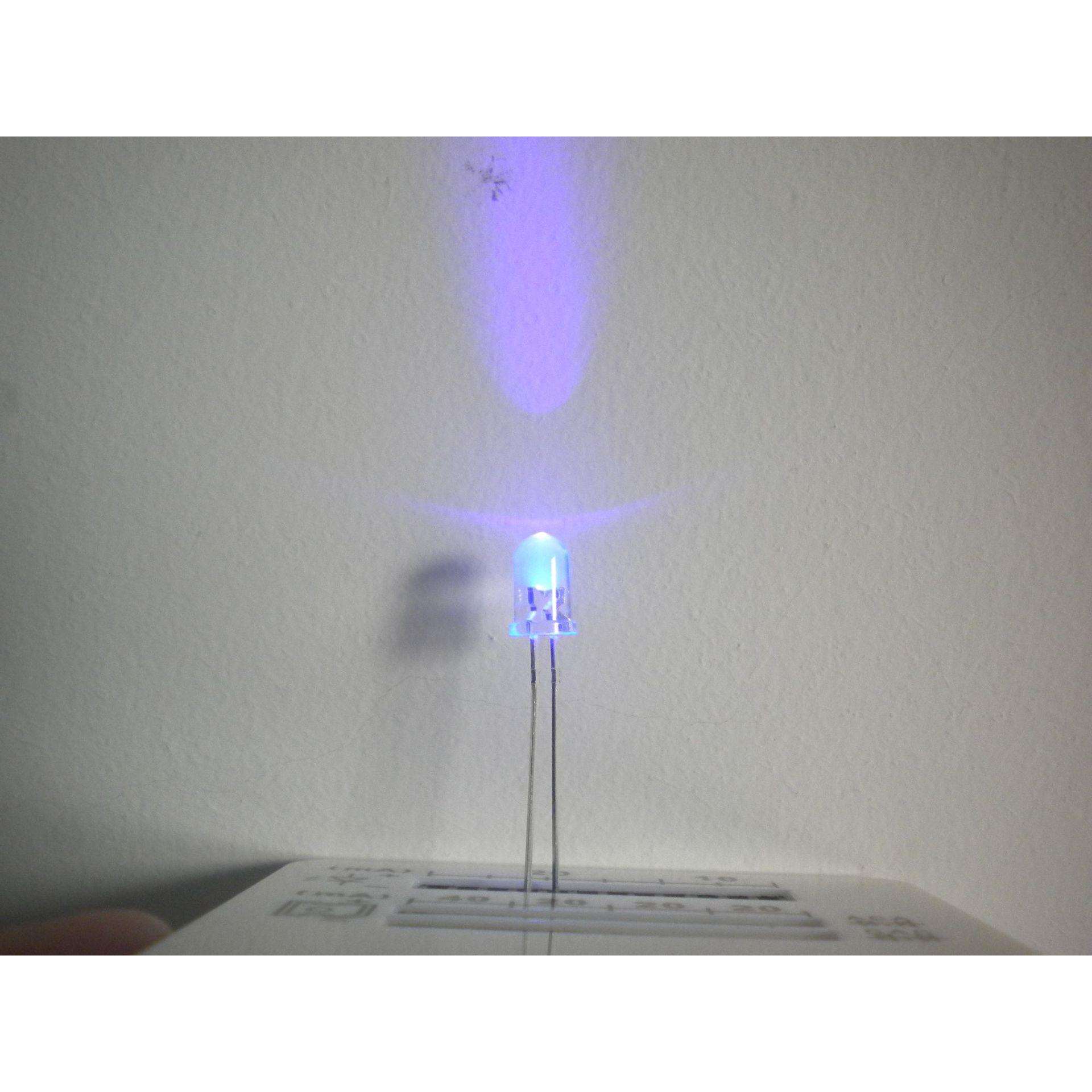 led灯珠 5mm白发紫 F5紫灯短脚 LED灯珠 验钞固化 led发光二极管