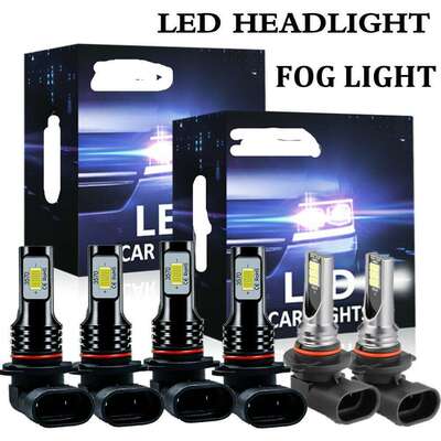汽车LED大灯灯泡9005+9006LED远近光9140雾灯套装 LED Headlights