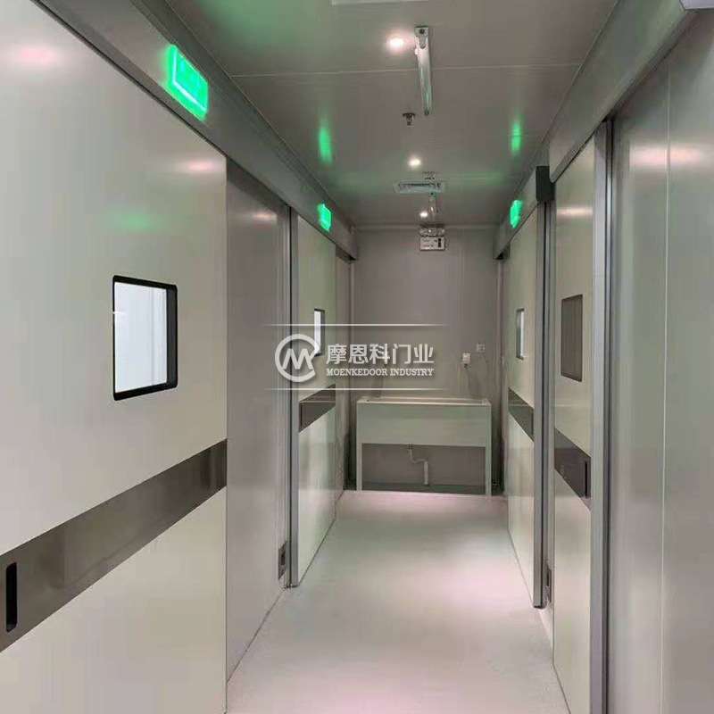 洁净门防菌静音感应灵敏防夹手脚踏式电动平移气密门智能感应
