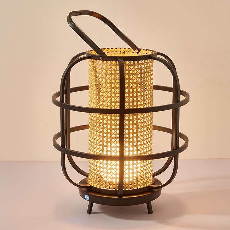 日式藤编落地灯客厅卧室民宿无线充电触控床头氛围灯手提艺术立灯,3C数码配件,USB灯,淘宝优惠券,粉丝福利购,淘宝优惠卷