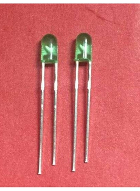 高亮 F3无边圆头绿发翠绿色 LED发光二极管 3MM无边绿灯 绿光