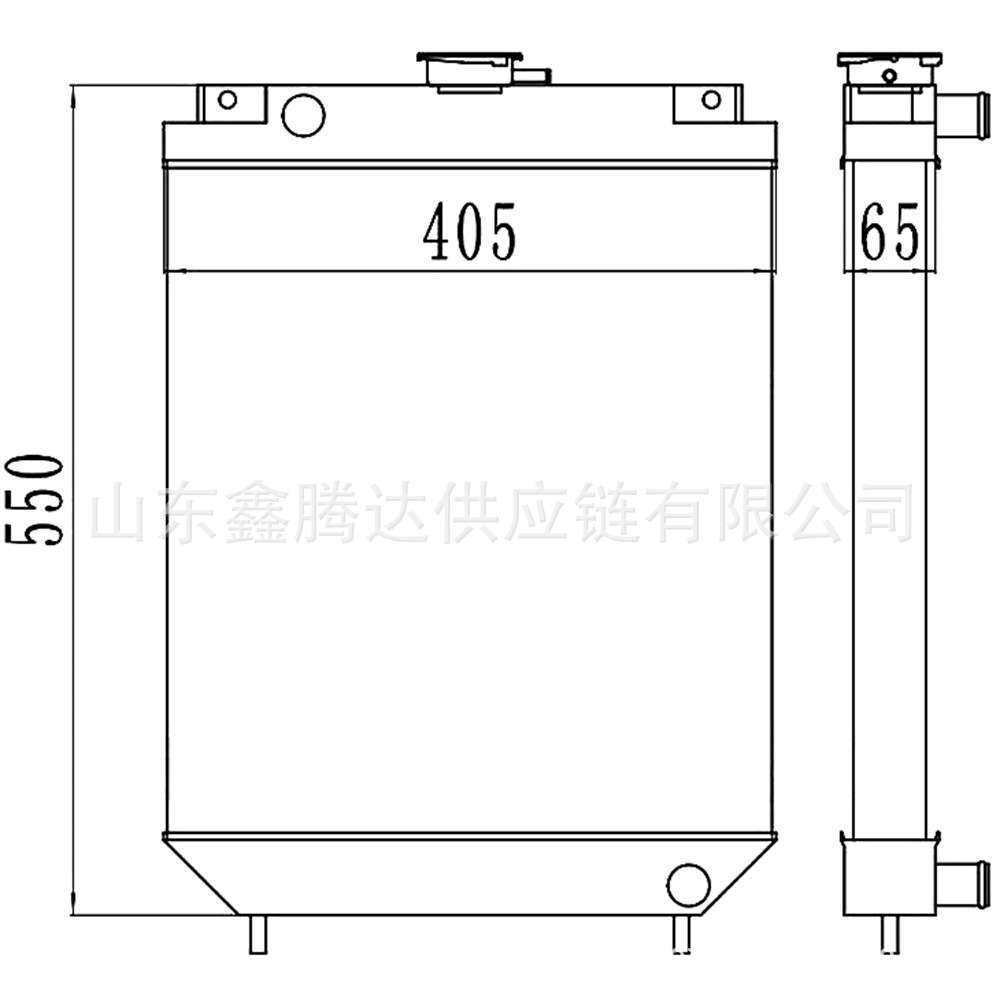 PC40-8挖掘机散热器 20T-03-81111 水箱总成PC40-8挖掘机配件