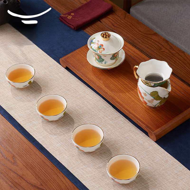 ?【直降】茶具幸福和鸣6头/8头/9头/12头茶具套装
