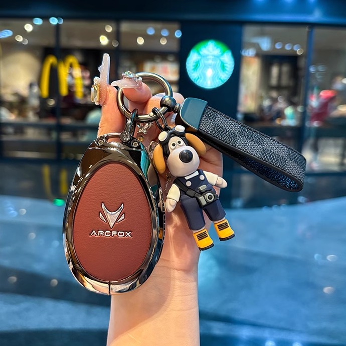 适用2024款极狐考拉钥匙套高档壳23款考拉M专用金属扣车遥控保护