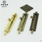 美式 纯铜明插销门插销防门栓盗门木门明插销子母门明插销窗门插销