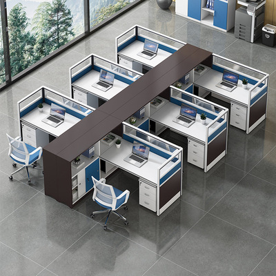 Office desk and chair combination staff computer desk