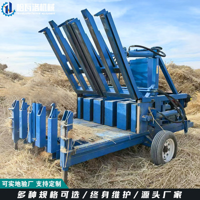 芦苇治沙草打包机博湖芦苇打包机定制尺寸一次出两包苇草厂打捆机
