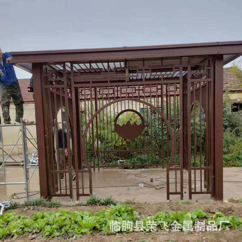 阳台阳光房遮雨亭园林铝艺凉亭户外百叶防水铝合金防风防风耐用