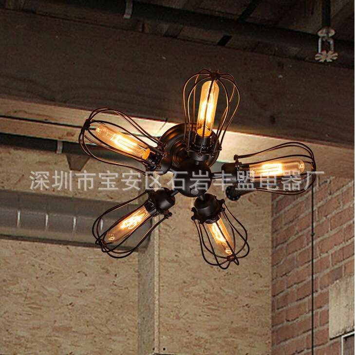 美式复古工业风装饰壁灯创意酒吧餐厅咖啡厅奶茶店理发店铁艺壁灯