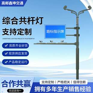 交通综合共杆多功能组合杆交通标志牌信号灯路灯多杆合一共杆
