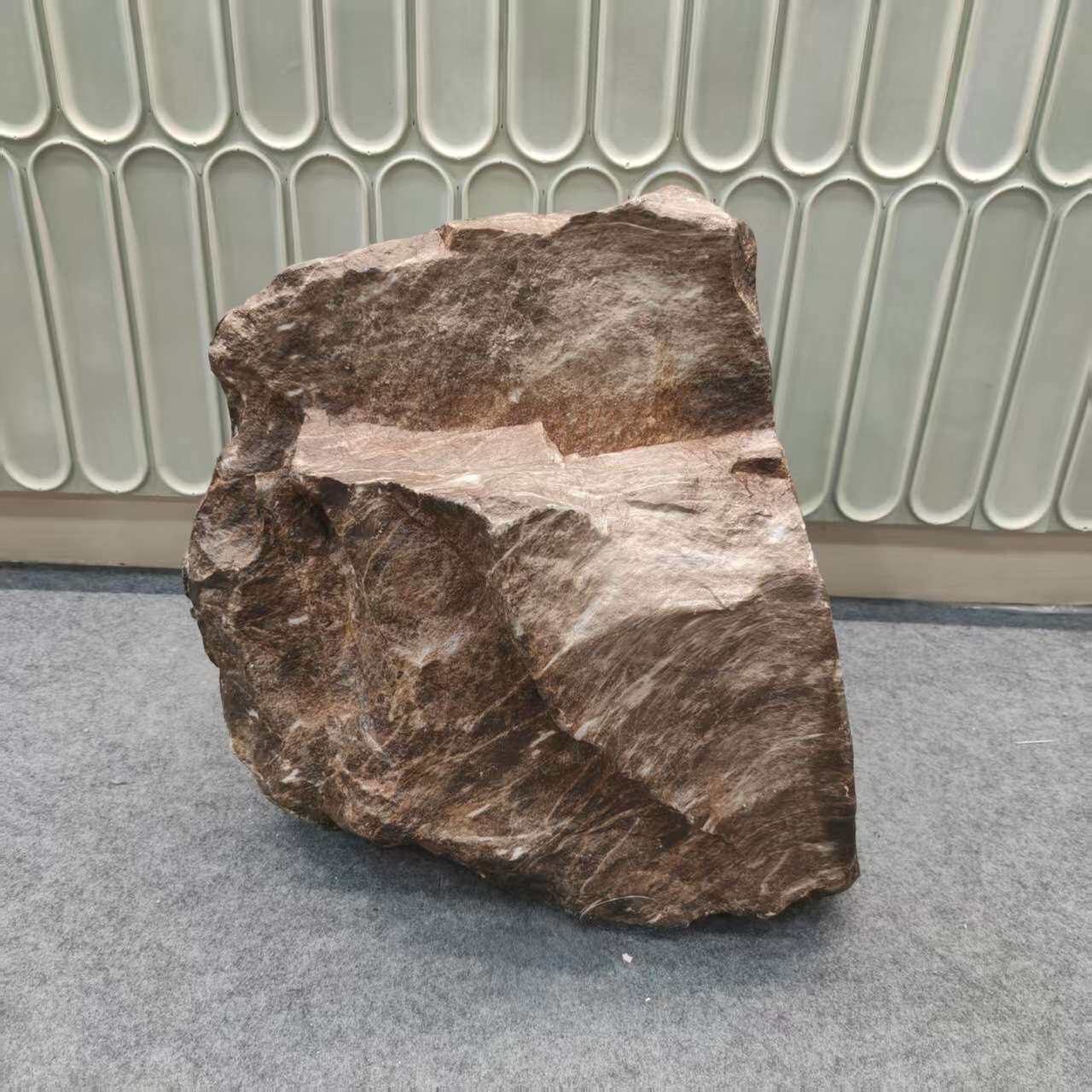 景观石头灰色假石头仿真泡沫石头 工艺酒店园林工程泡沫石头摆件