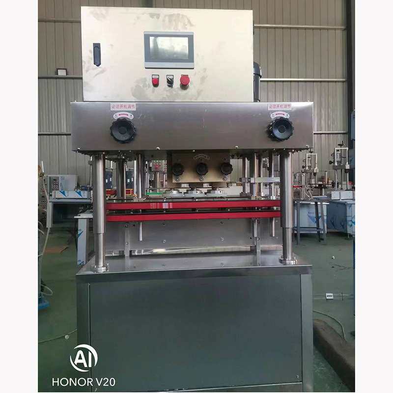 厂家全自动圆瓶方瓶塑料盖六轮搓盖机自动挂盖马口铁搓盖机封口机