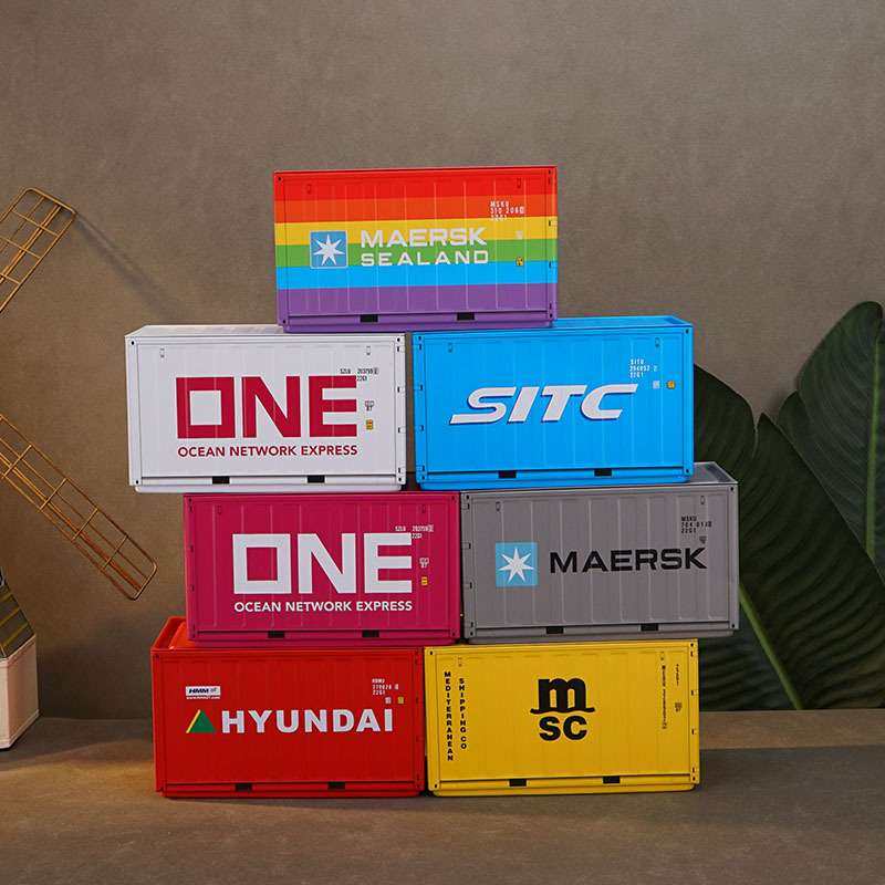 复古创意集装箱模型收纳盒展示盒电竞房桌面摆件铁皮盒子长方形物,玩具/童车/益智/积木/模型,遥控车升级件/零配件,淘宝优惠券,粉丝福利购,淘宝优惠卷