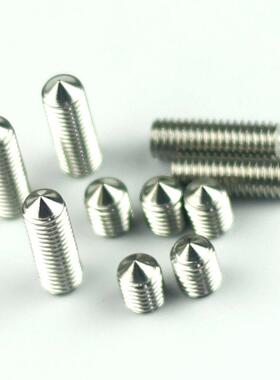 M10不锈钢201内六角紧定螺钉 gb78止负螺丝 DIN914机米