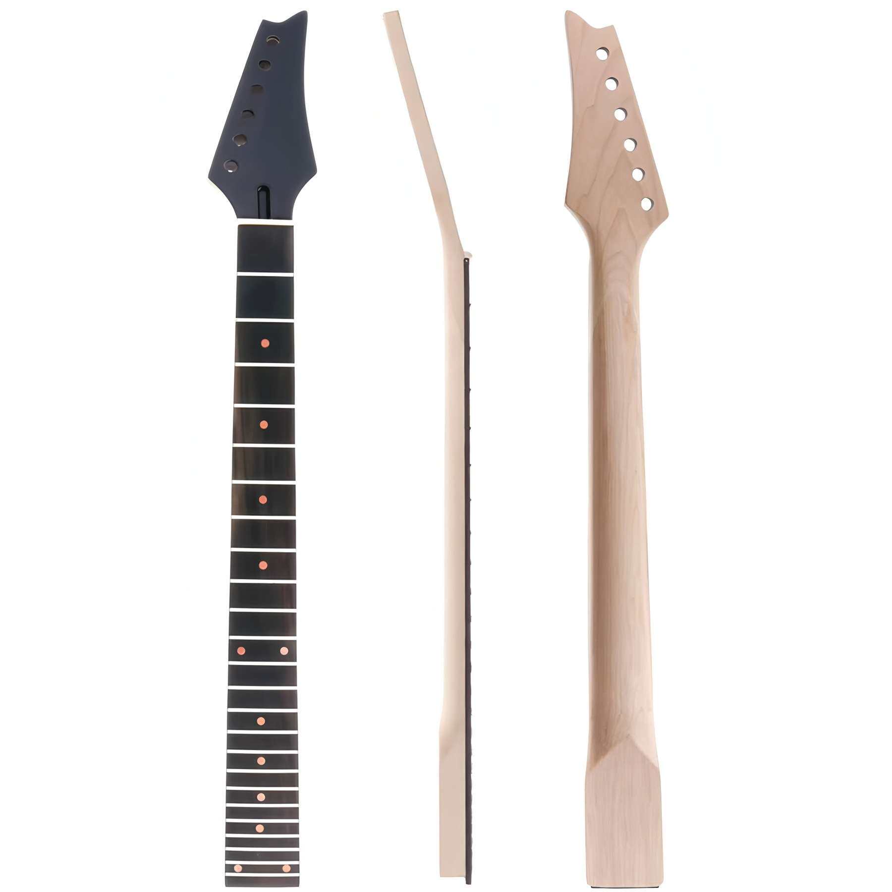 [亮光黑]24品依班娜电吉他琴柄 玫瑰木指板枫木琴颈 For Ibanez