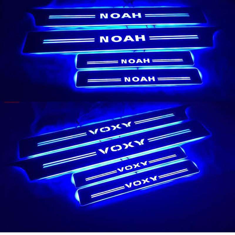 4片/适用NOAH VOXY 80系 70系迎宾踏板LED灯门槛条改装门坎条