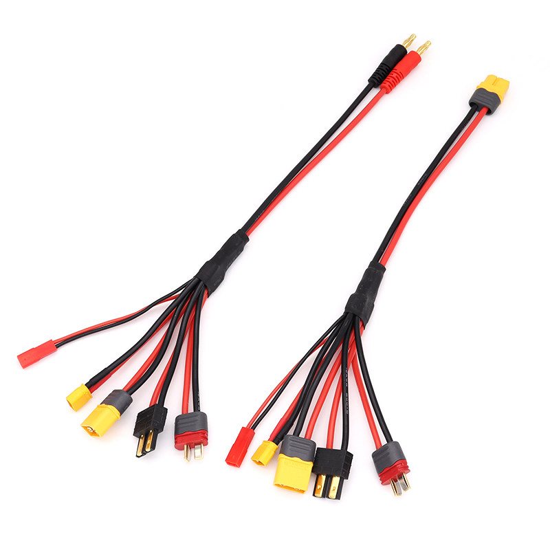 4.0mm香蕉头转XT60 XT30 T插 五合一充电器延长线SKYRC HOTA ISDT图片