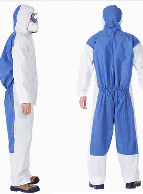 正品3M4535 4515 4690 4545 4510防护服 防尘服 连体带帽喷漆服
