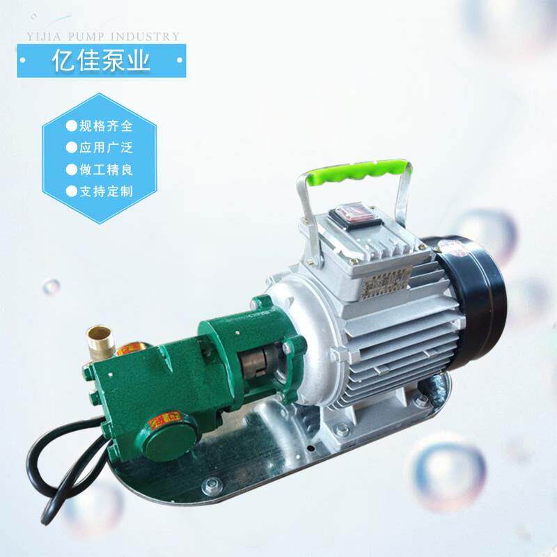 WCB小型手提式齿轮泵便携式手提齿轮泵可家用电动抽油泵水泵