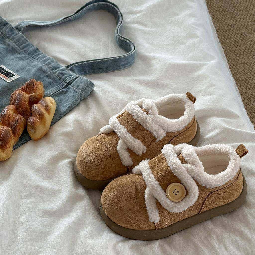 覆古美式厚底棉鞋女2025冬季爆款加绒外穿雪地靴学生百搭休闲鞋子,女鞋,休闲板鞋,淘宝优惠券,粉丝福利购,淘宝优惠卷