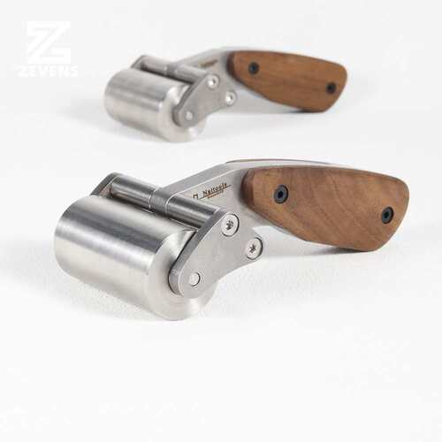 Nattools 不锈钢重型滚筒皮革胶接压辊手工皮具滚子皮革滚轮