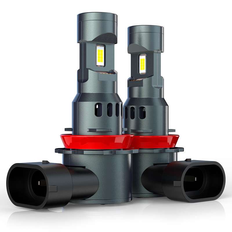 新款大功率直插式高亮LED汽车大灯一体式车灯无损安装  H4/H7/H11