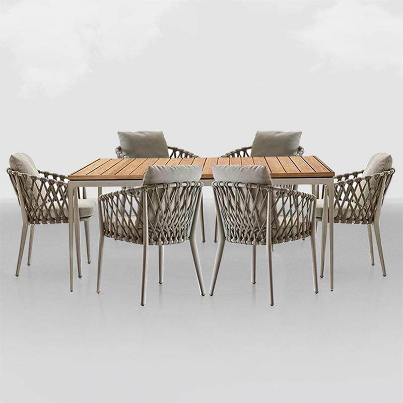 户外桌椅休闲阳台藤椅三件套室外庭院藤编岩板餐桌椅组合厂家