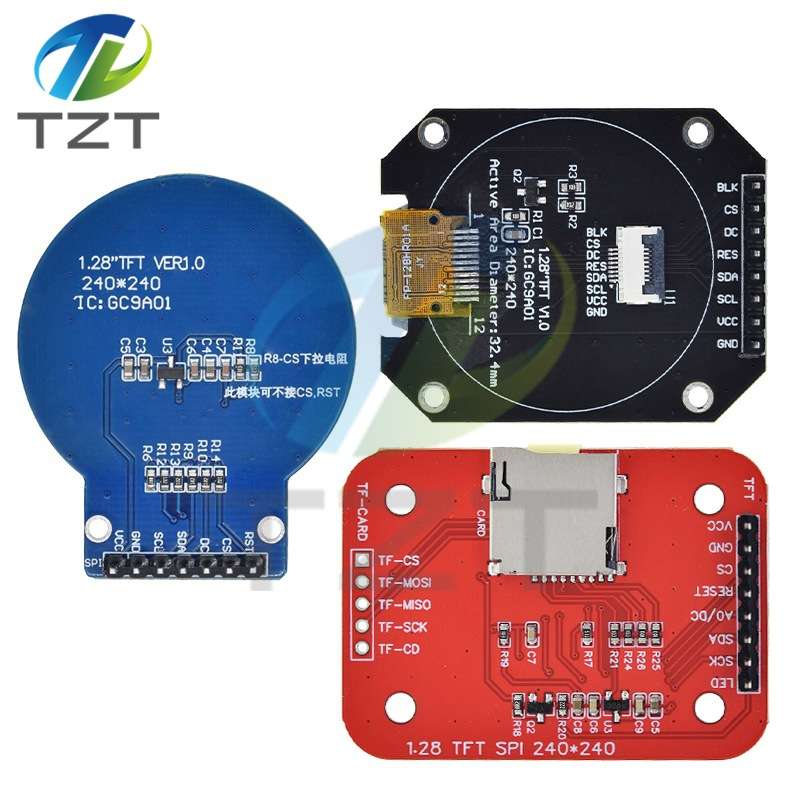 1.28寸圆屏TFT模组240x240高清IPS全视角液晶显示屏