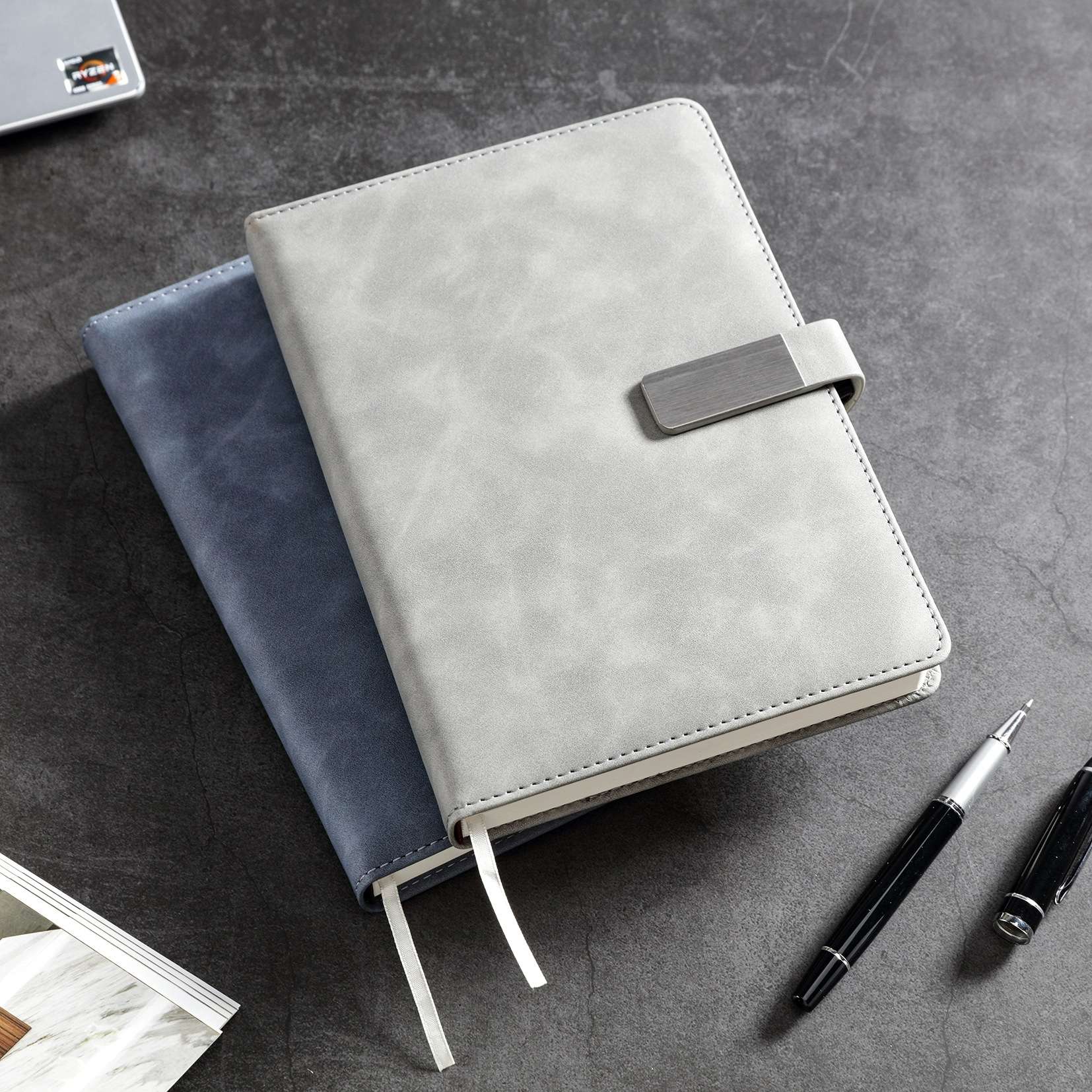 苏达4925超厚笔记本352页写一年加厚办公记事本Pu面仿皮本子