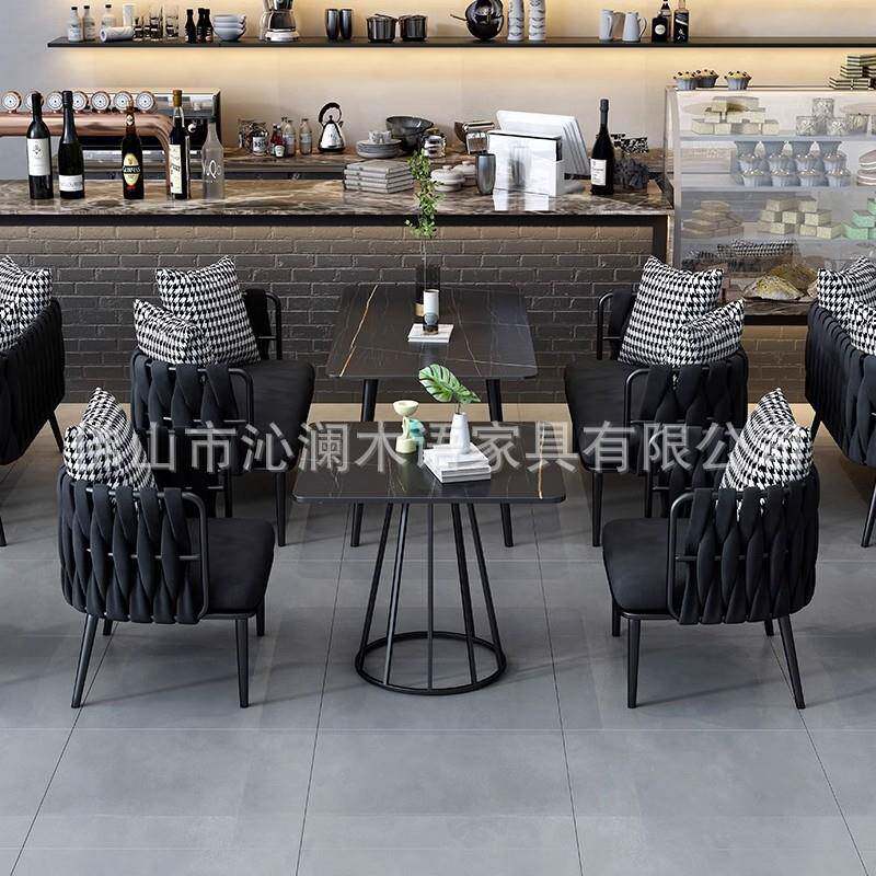 工业风酒吧卡座清吧沙发餐厅长桌咖啡厅烧烤店甜品汉堡奶茶店桌椅