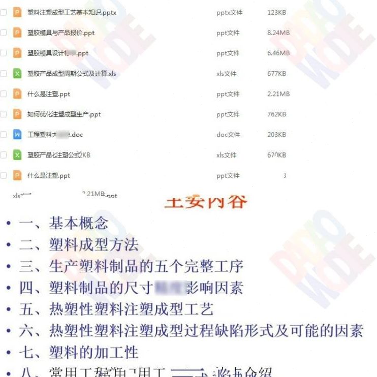 行案例工艺辑注塑成流力工艺档程注塑模编量文包可锁析模型螺杆分