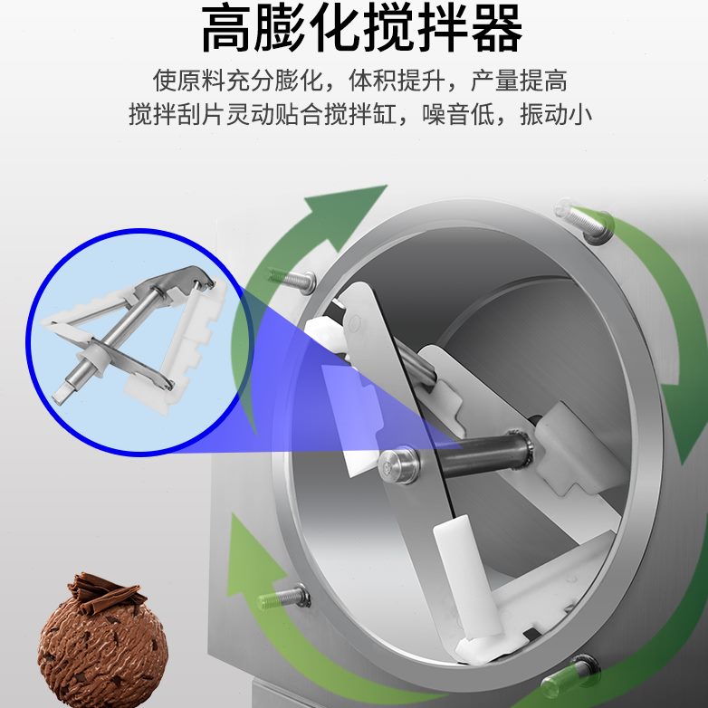 全自动意大利手工冰激凌机台式机拉吉佩勒尼硬冰淇淋机商用朵冰硬