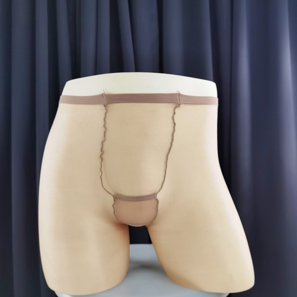 码加门九分美腿袜油亮袜男式均全档连裤袜裤透明男士薄款