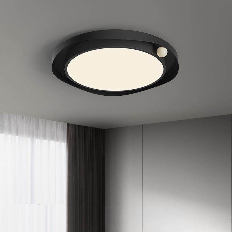 意式极简吸顶灯客厅主灯led黑色大气创意简约创意护眼主卧房间灯