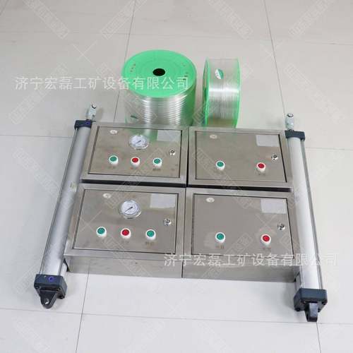 矿用风门气动闭锁装置全自动红外线语音控制箱平衡风门气控装置