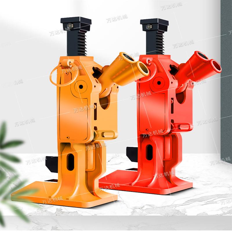 轨道用手动起道机 QB20吨齿条式起轨器 胯顶手摇式双筒起道机