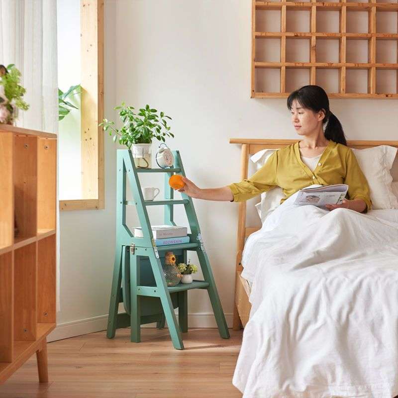 梯子家用折叠两用可变形四层多功能梯椅二合一室内登高椅子木梯