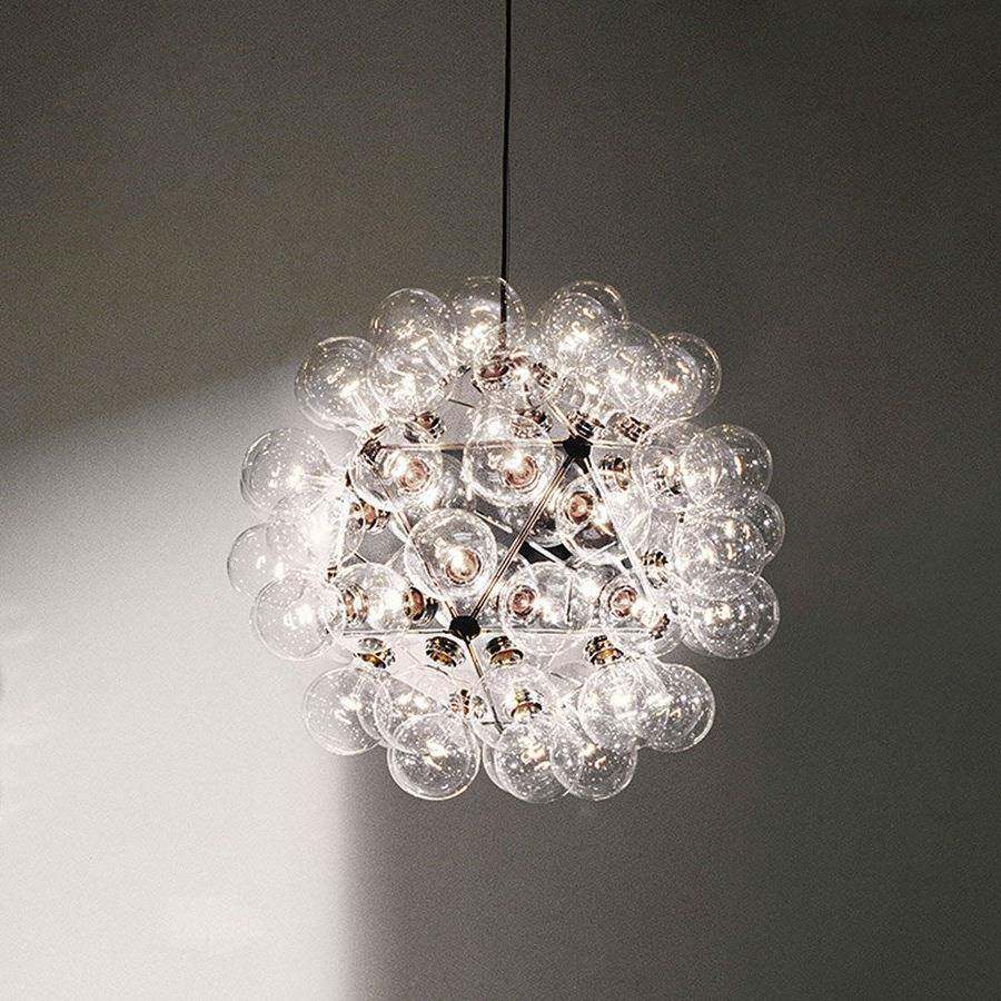 意大利餐厅flos现代简约创意个性时尚大气玻璃蒲公英装饰客厅吊灯