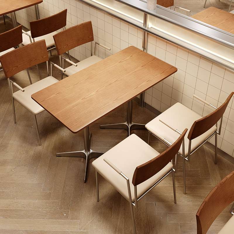 韩系咖啡店桌椅组合奶茶甜品店铁艺椅子西餐厅简餐轻食店商用餐椅