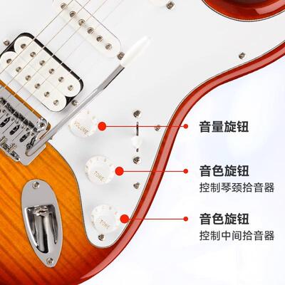 Fender芬达Squier Affinity sonic电吉他初学者入门CV50/60/70S