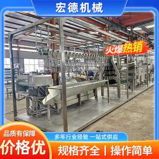 免安装鸡屠宰流水线定点淘汰蛋鸡宰杀流水线淘汰蛋鸡加工生产线