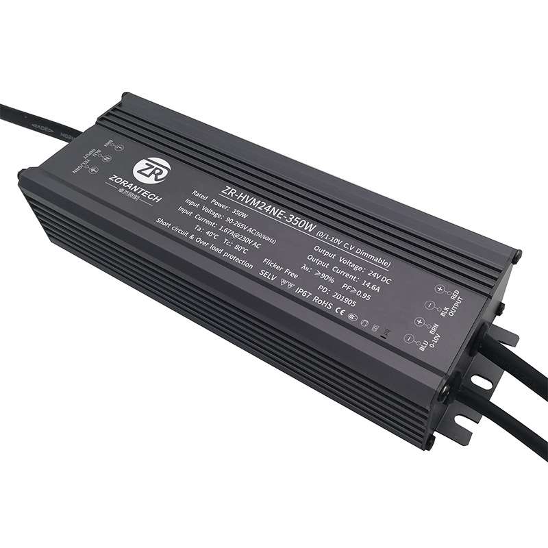PWM调光电源350W塔吊灯24V恒压LED驱动电源防水低压0-10V调光电源