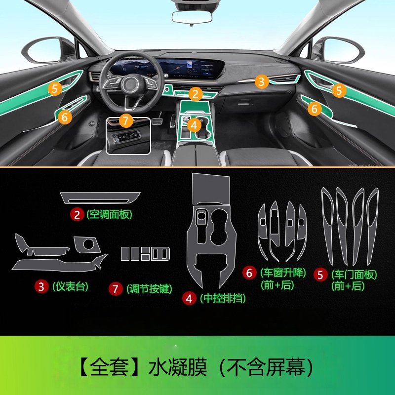 【TPU保护膜】全车内饰配件用品