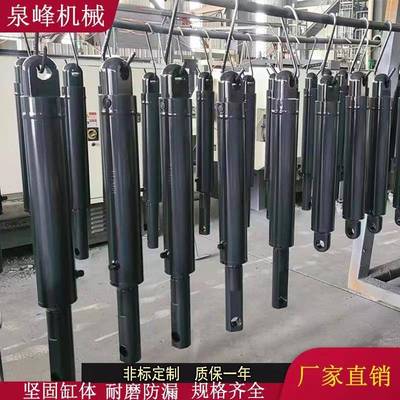 厂家液压油缸非标供应升降机货梯法兰式双耳伸缩式工程液压缸