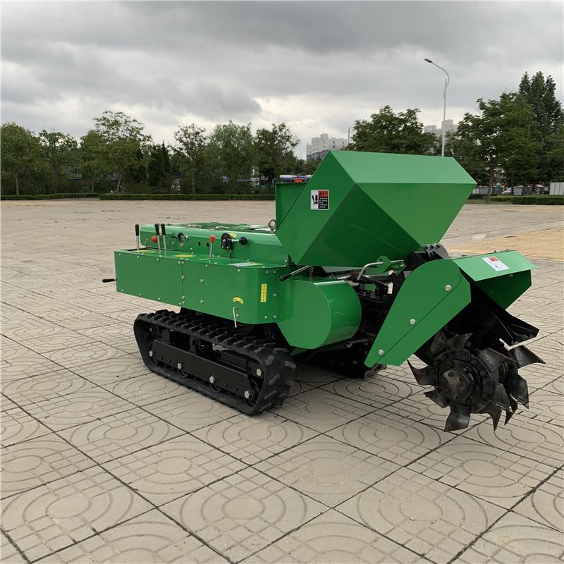 小型旋耕机多功能自走式果园开沟机40公分农用大棚开沟压膜机